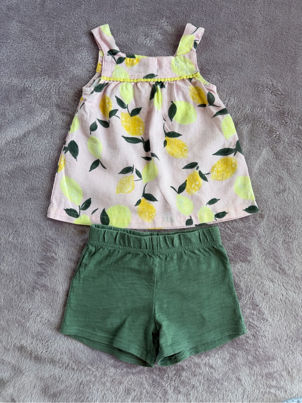Carter's Sage Green Knit Shorts